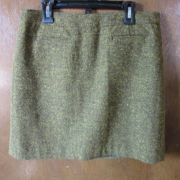 LAST CHANCEAnn Taylor Loft Green Pencil Skirt Sz 0 - Picture 4 of 6